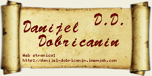 Danijel Dobričanin vizit kartica